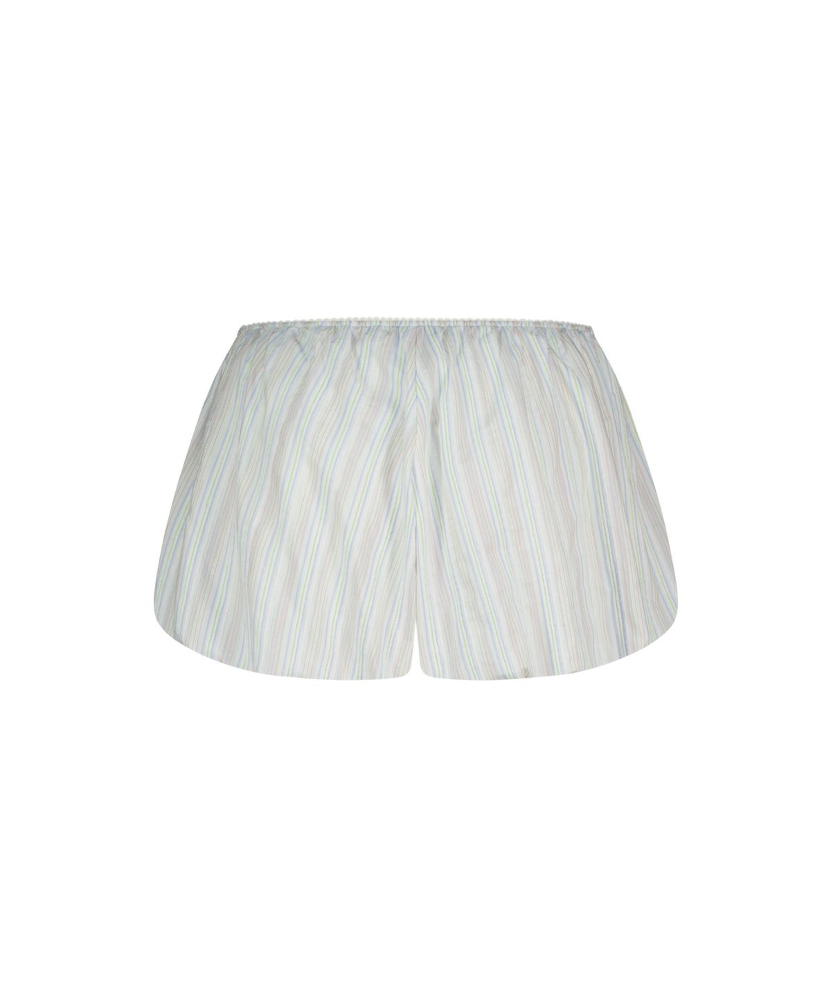 에즈이프 캘리(ASIF CALIE) STRIPE CORSAGE BALLOON SHORTS SKYBLUE