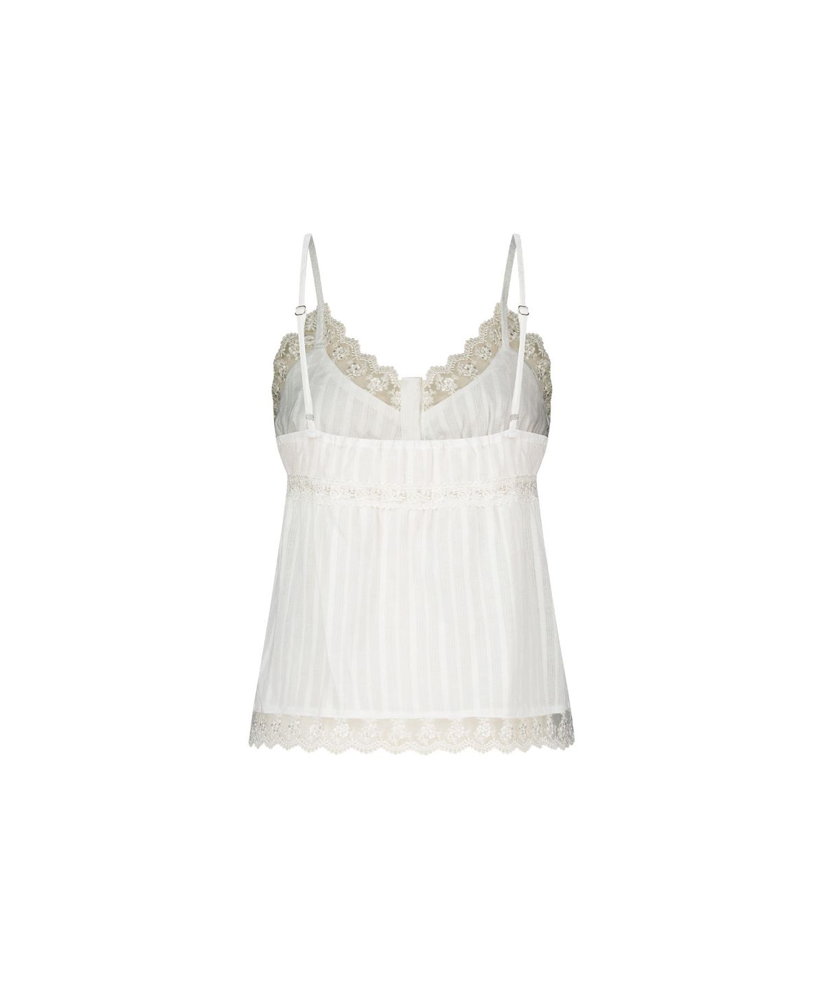 에즈이프 캘리(ASIF CALIE) PIN-TUCK LACE SLEEVELESS IVORY