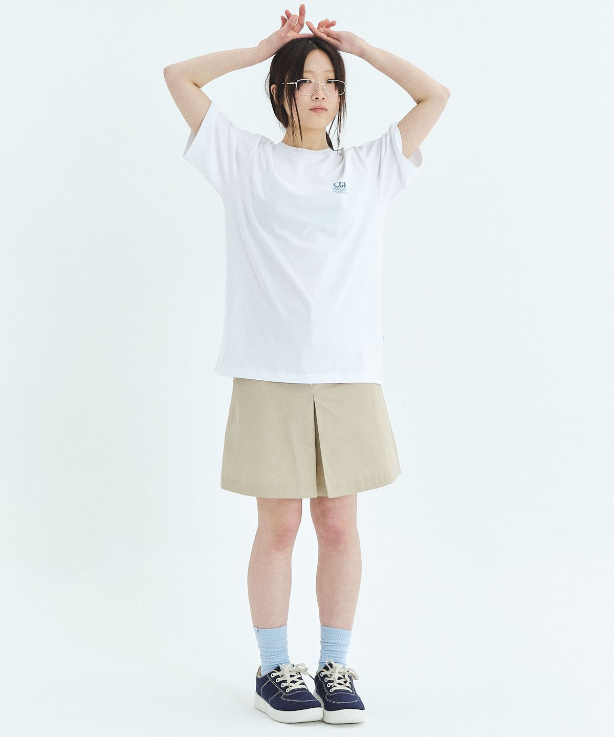 코드그라피(CGP) COZY COAST 반소매 티셔츠-화이트