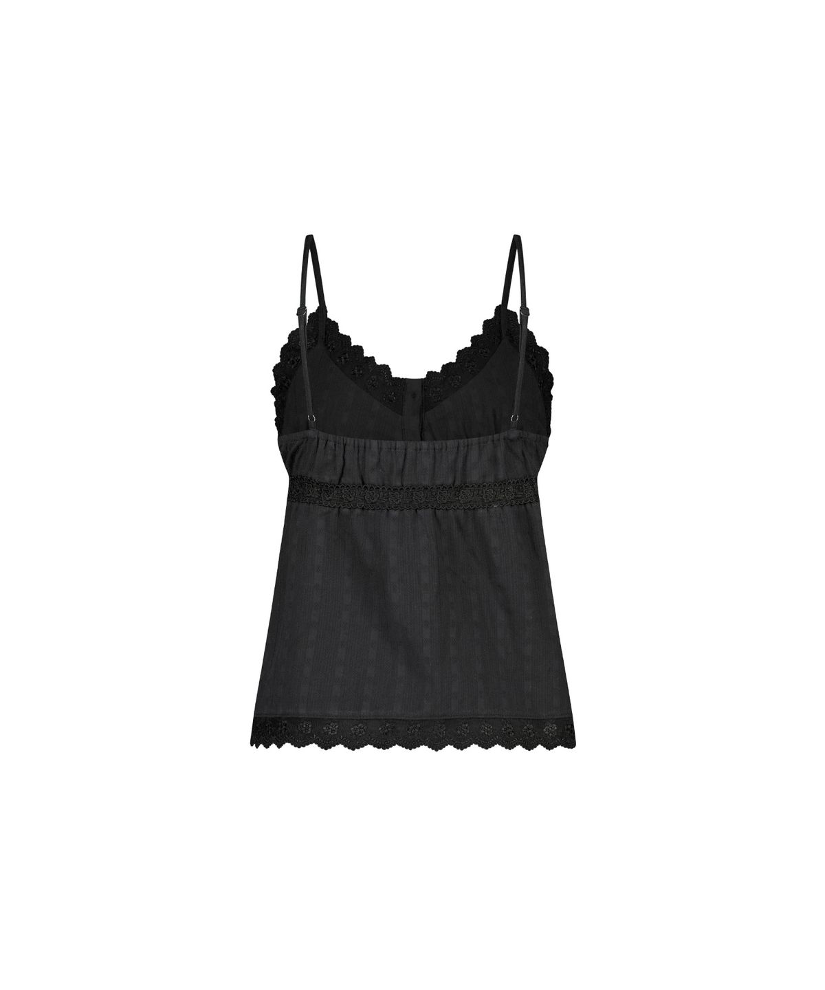 에즈이프 캘리(ASIF CALIE) PIN-TUCK LACE SLEEVELESS BLACK