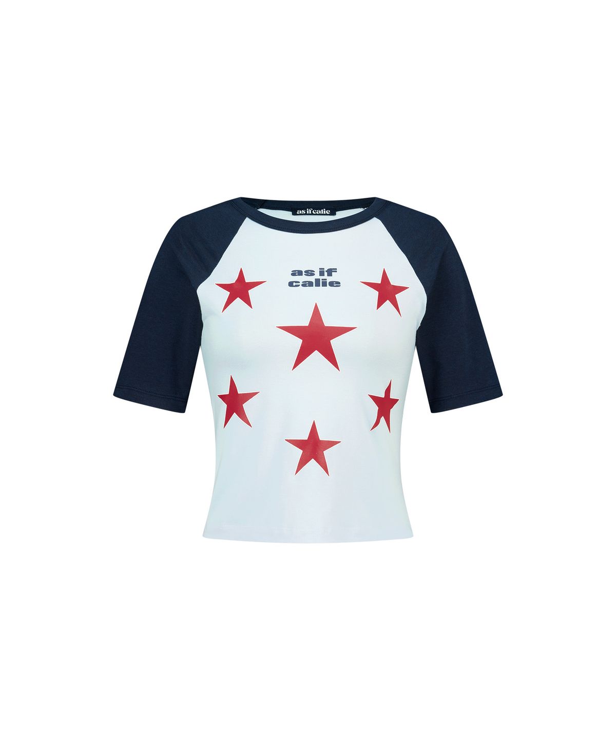 에즈이프 캘리(ASIF CALIE) STAR RAGLAN HALF SLEEVE T-SHIRT NAVY