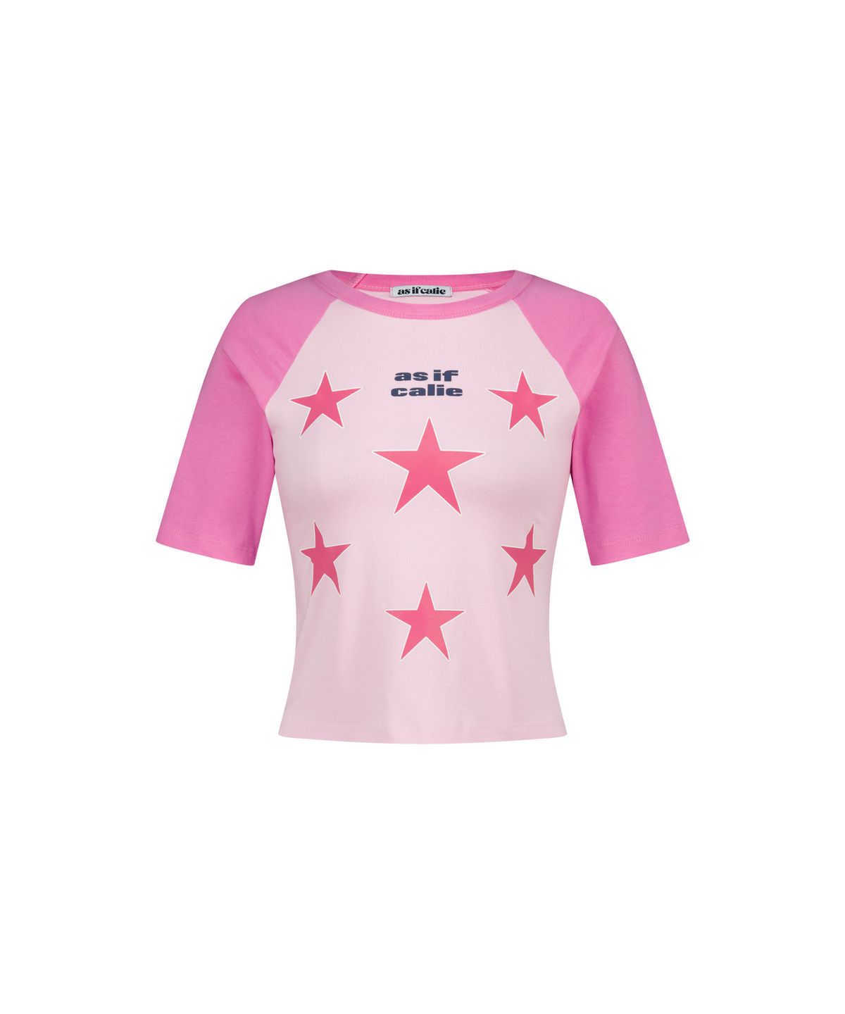 에즈이프 캘리(ASIF CALIE) STAR RAGLAN HALF SLEEVE T-SHIRT PINK