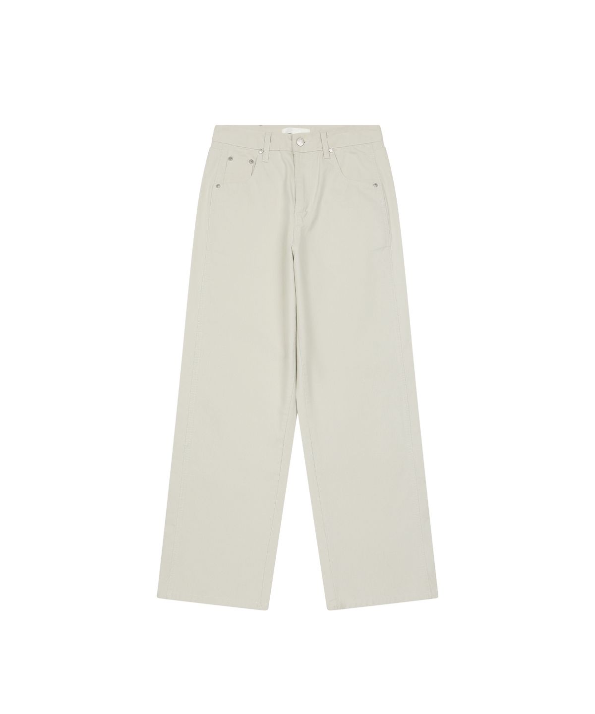 오헤시오(OHESHIO) STRAIGHT COLOR COTTON PANTS, LIGHT BEIGE