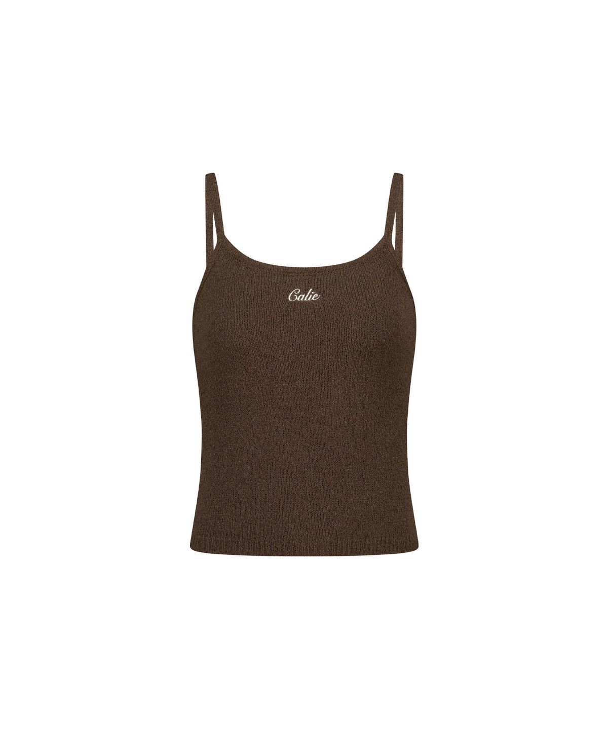 에즈이프 캘리(ASIF CALIE) CROPPED KNIT BOLERO SET BROWN