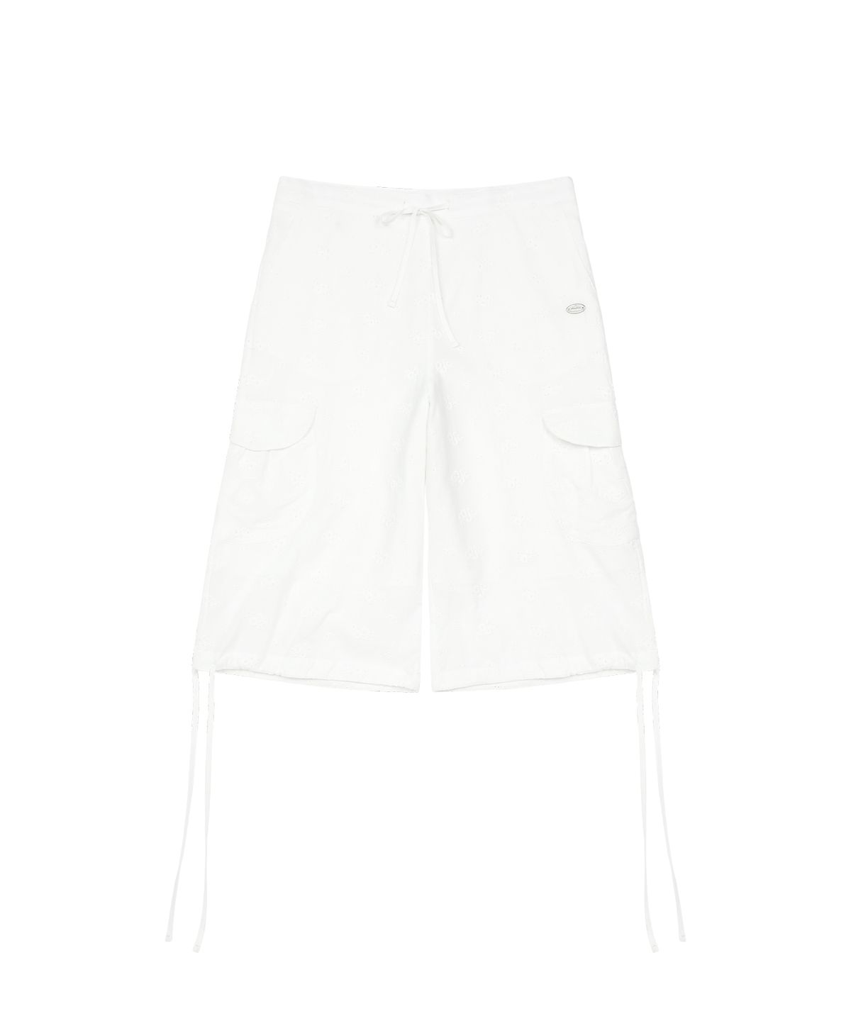 오헤시오(OHESHIO) EYELET PUNCHING CARGO PANTS, WHITE