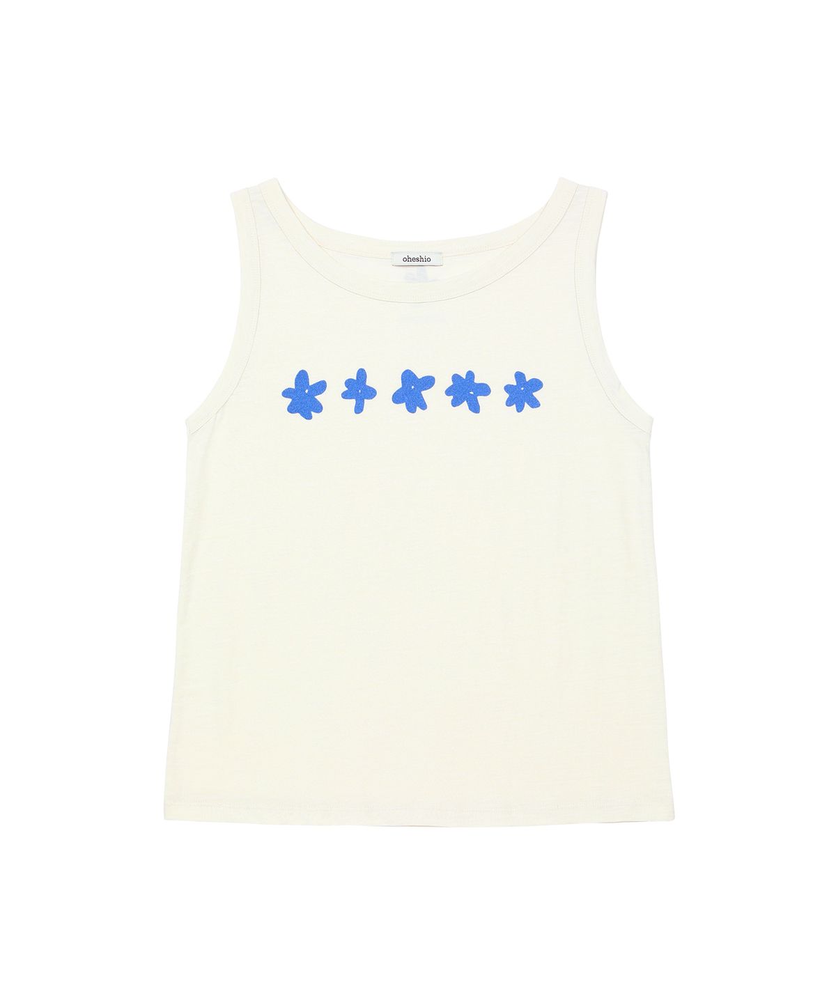 오헤시오(OHESHIO) FLOWER PRINTING SLEEVELESS, IVORY