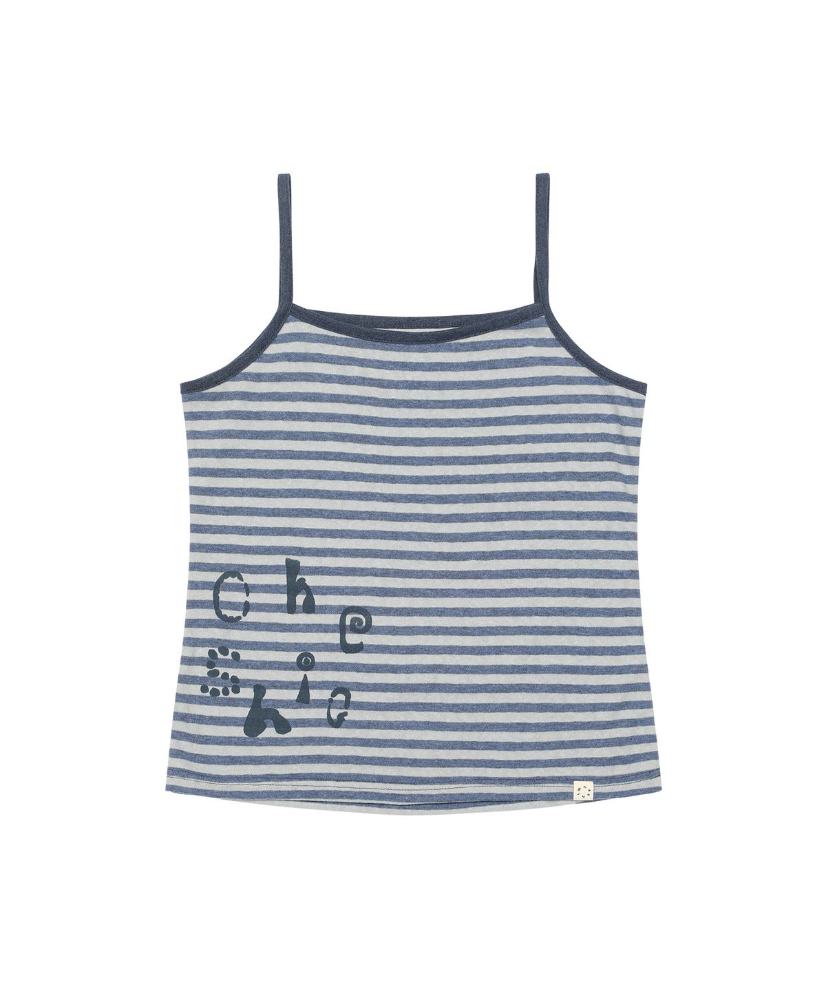 오헤시오(OHESHIO) LOGO STRIPE SLEEVELESS, SKY BLUE