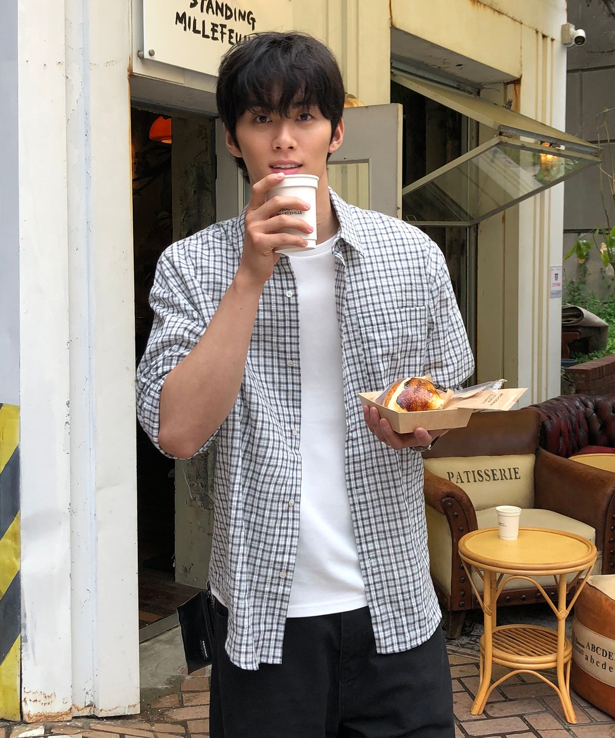 데이(THEY) [썸머] 시어서커 데일리 체크 셔츠_3 COLOR