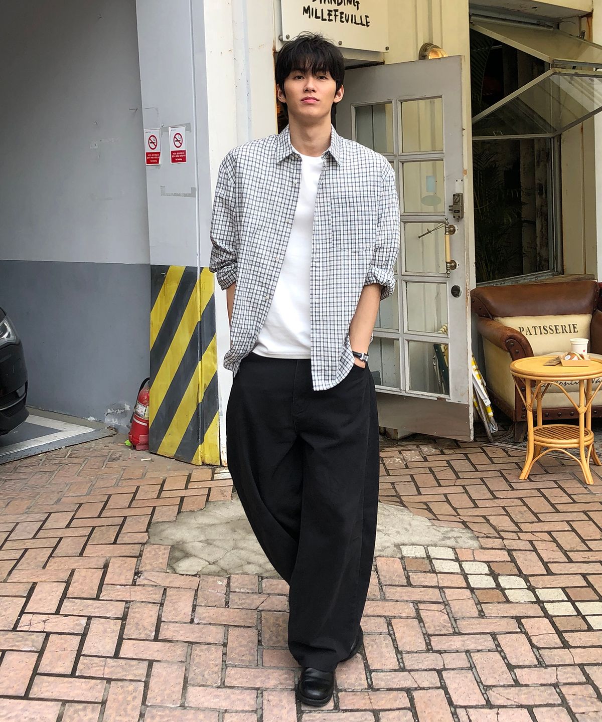 데이(THEY) [썸머] 시어서커 데일리 체크 셔츠_3 COLOR
