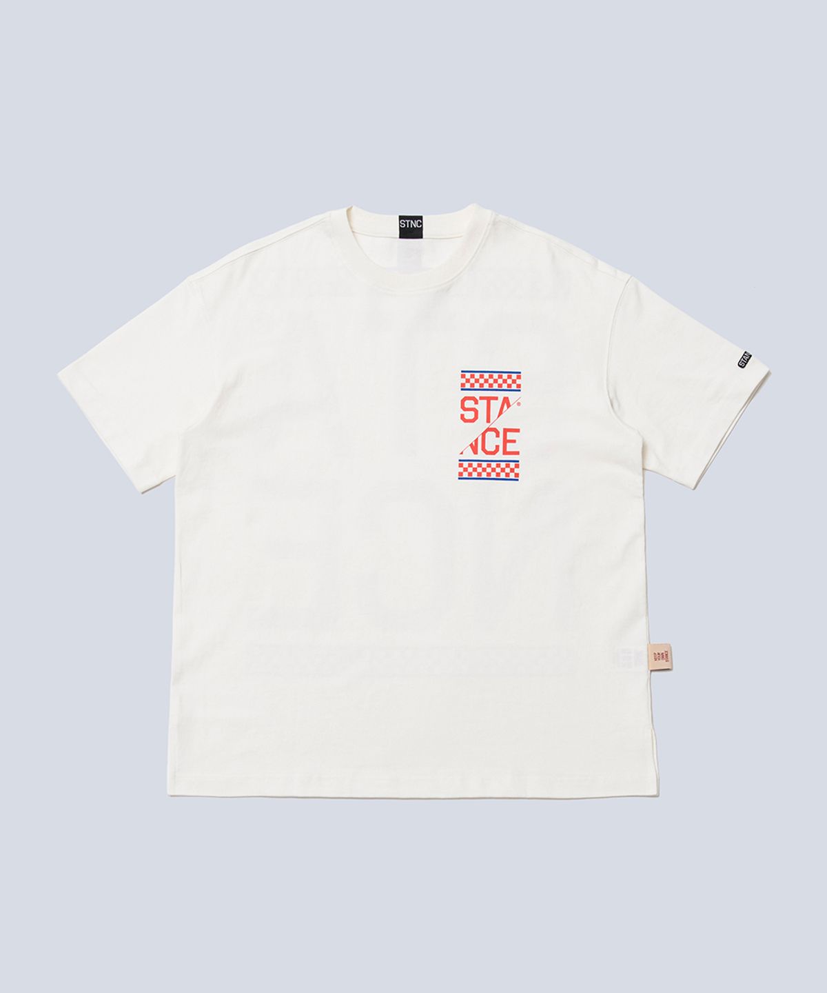 스텐스 서울(STANCE SEOUL) COLOR CHECKER LOGO TOP (OFF WHITE)