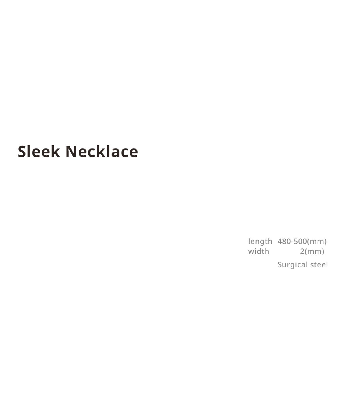 밋맷밋(MEETMETMEET) Sleek Necklace