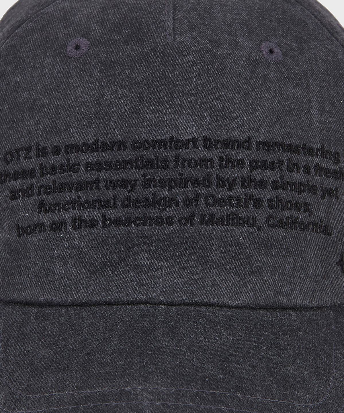오찌(OTZ) 워싱볼캡 차콜 OZCCGA201H