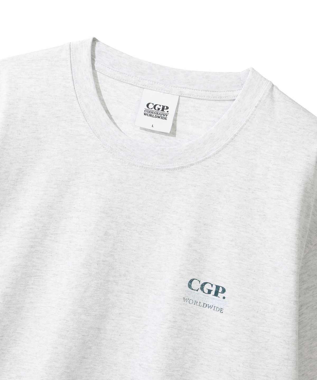 코드그라피(CGP) COZY COAST 반소매 티셔츠-멜란지 그레이