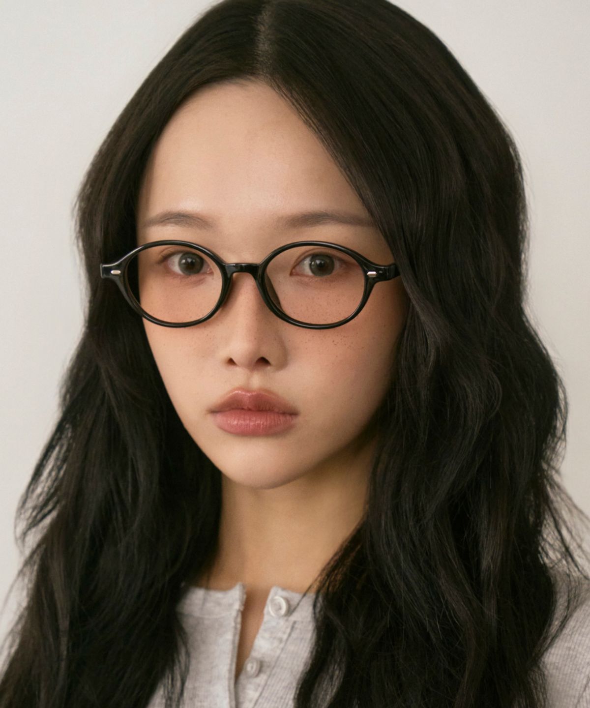 한글(HANGLE EYEWEAR) 코지 라운드 블랙