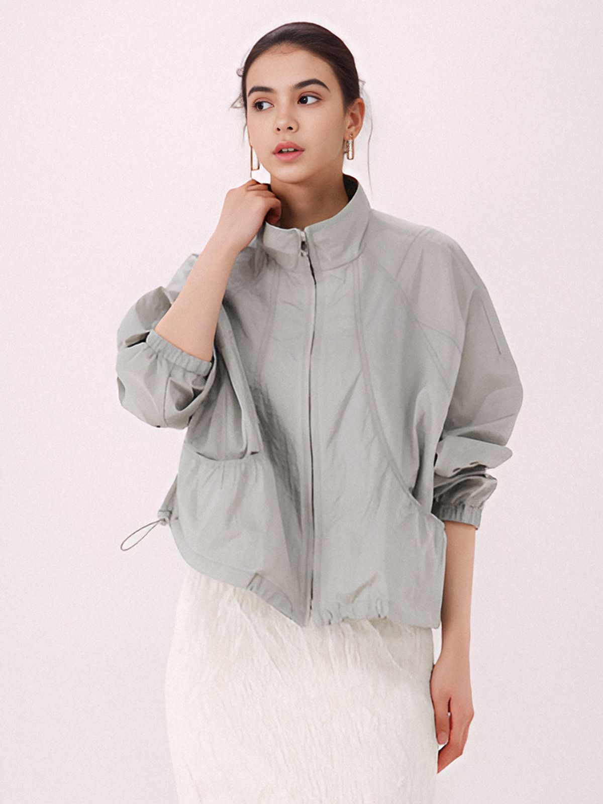 아쿠드(ACUD) Light Sheer Wind Jumper _L.Grey