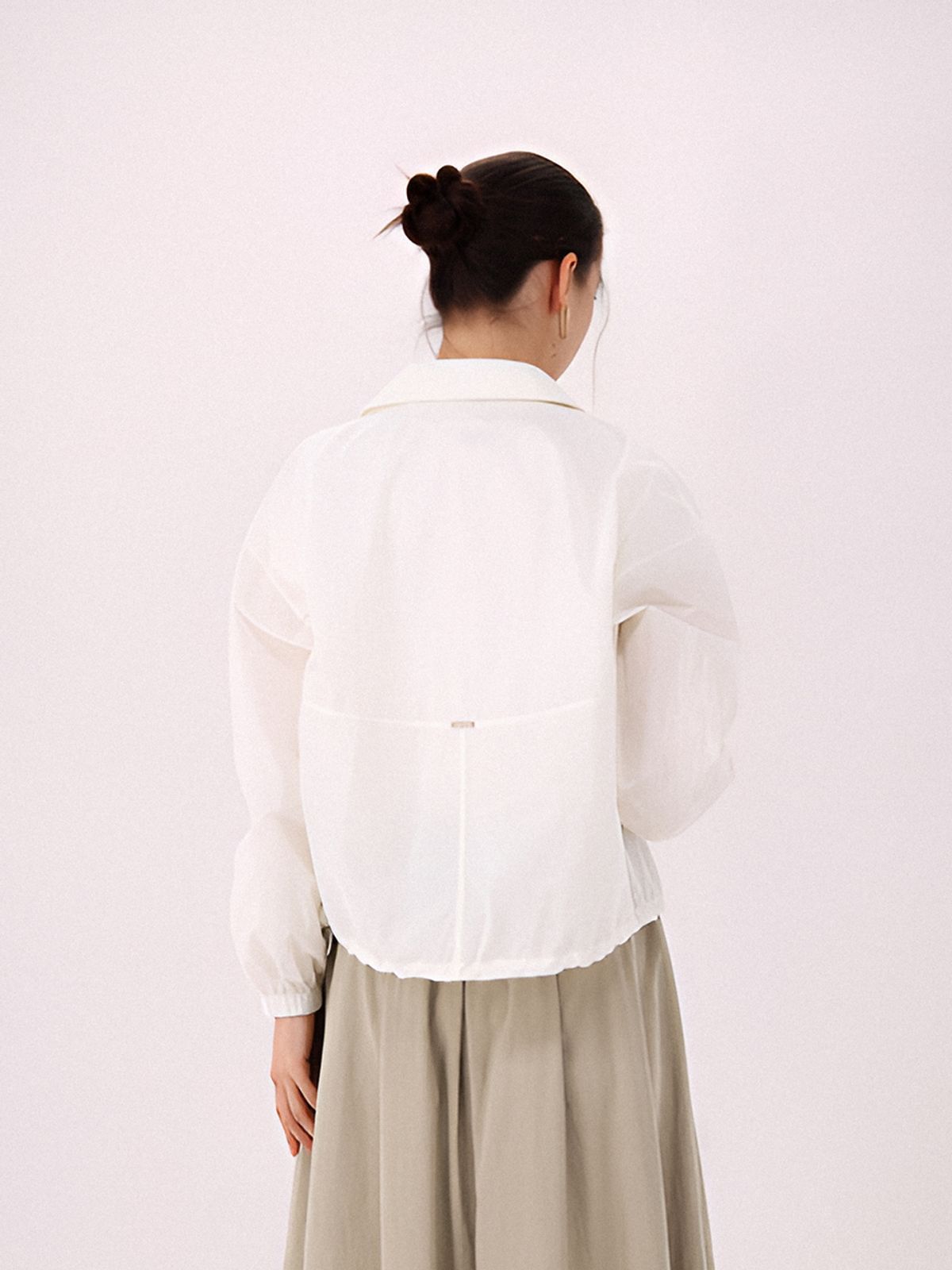 아쿠드(ACUD) Crispy Cropped Shirt _White