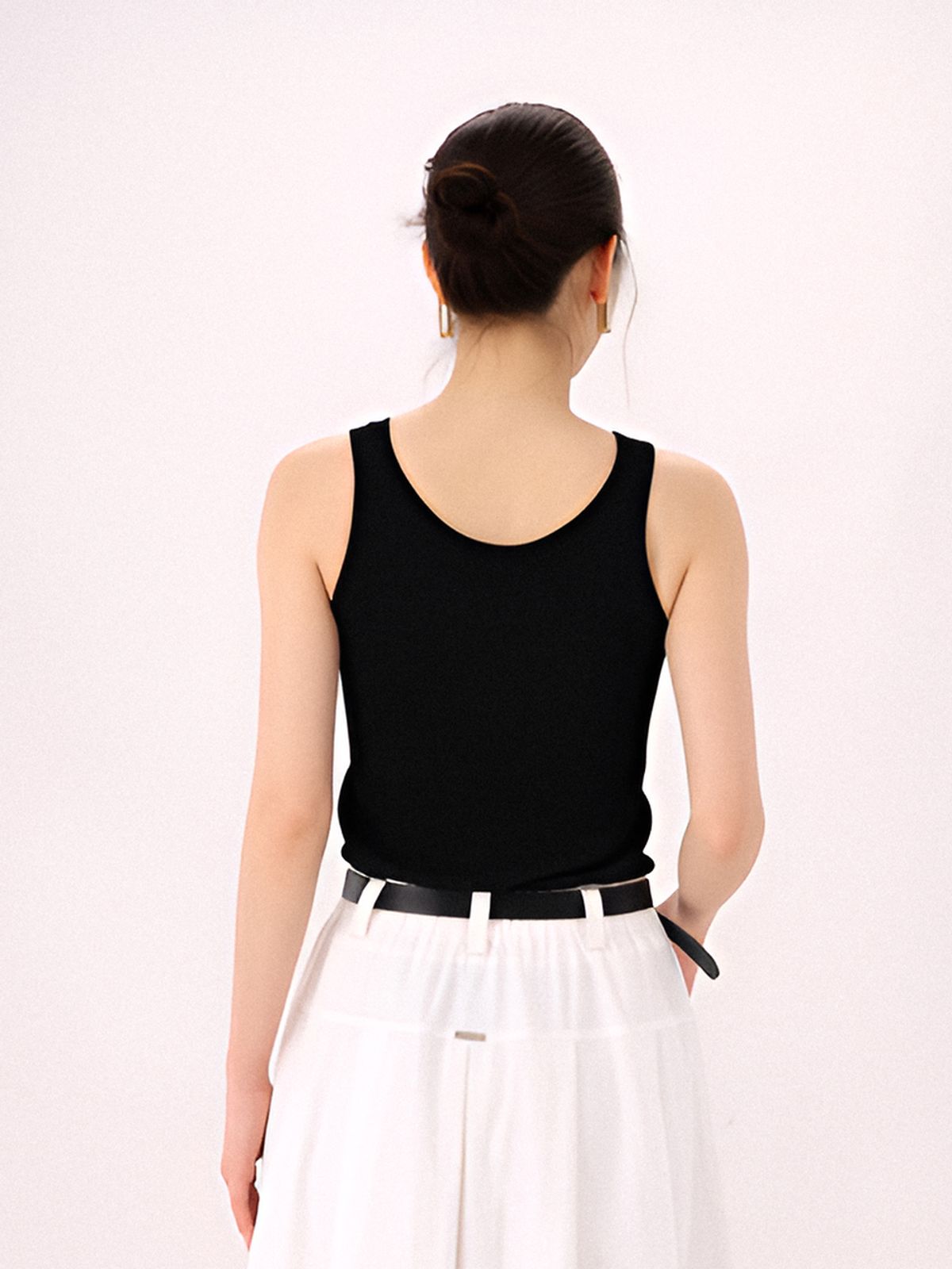 아쿠드(ACUD) Sleeveless Ribbed Knit _Black