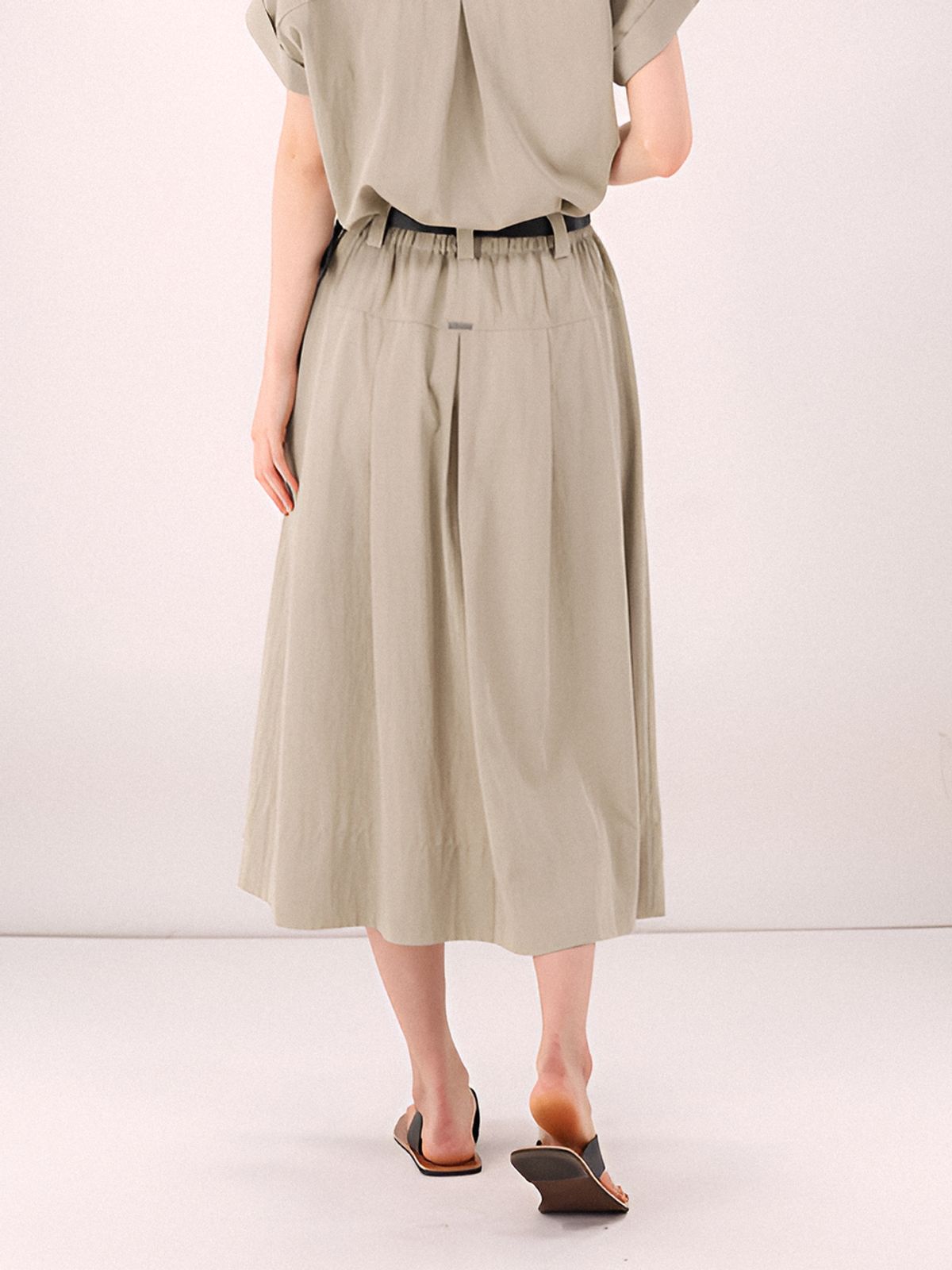 아쿠드(ACUD) Barrel Volume Skirt _Beige