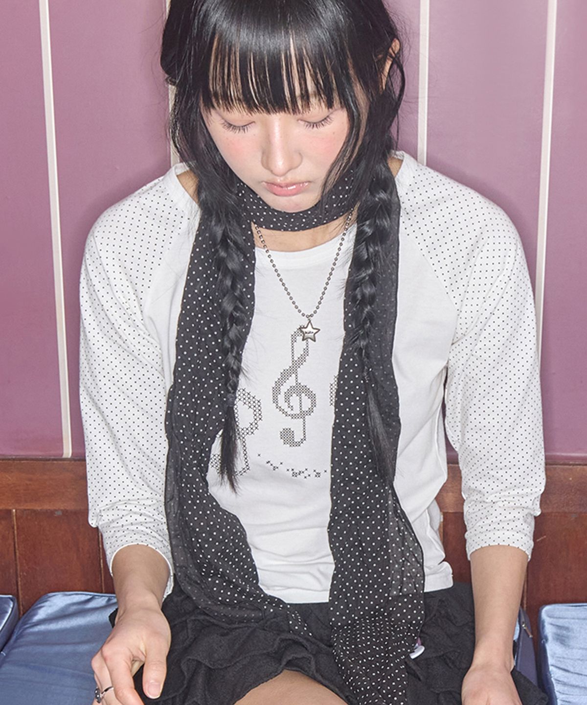 키이비(KIIBI) vintage star symbol necklace silver