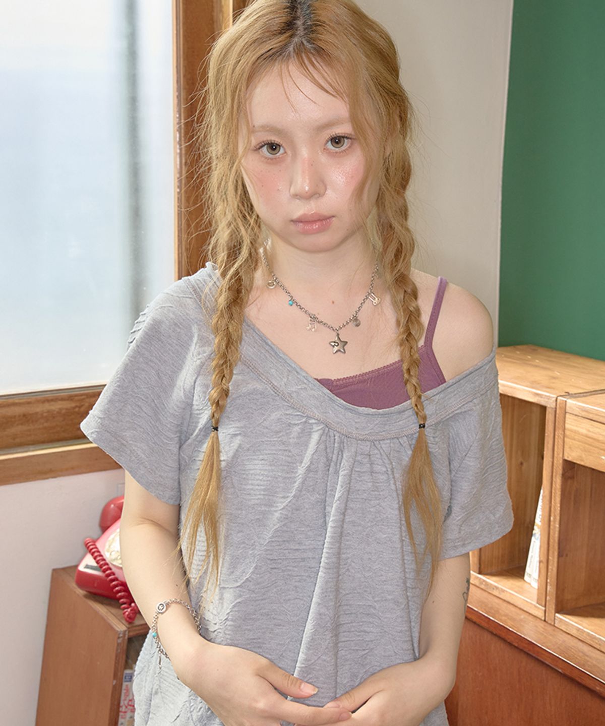 키이비(KIIBI) star mix necklace silver