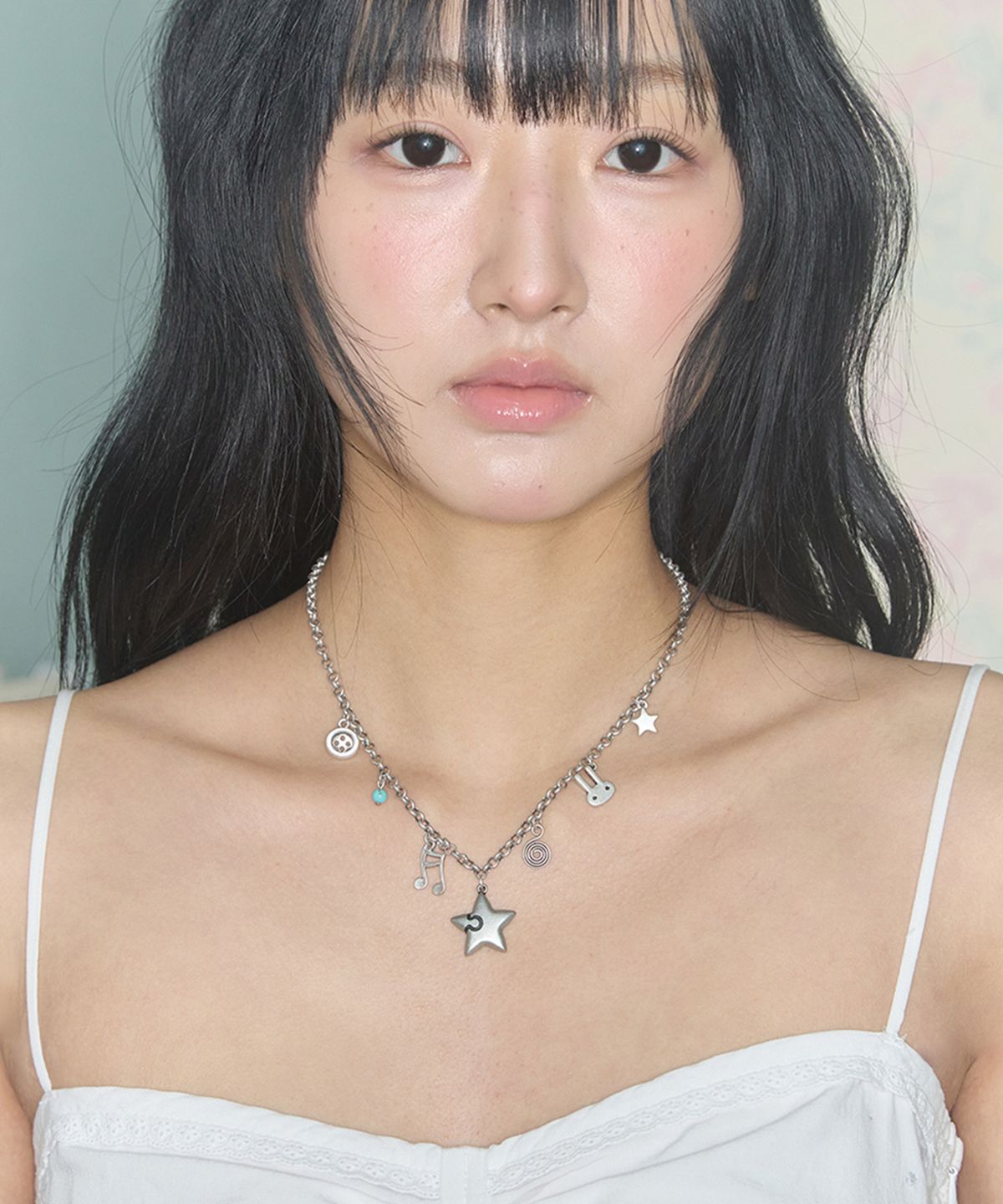 키이비(KIIBI) star mix necklace silver