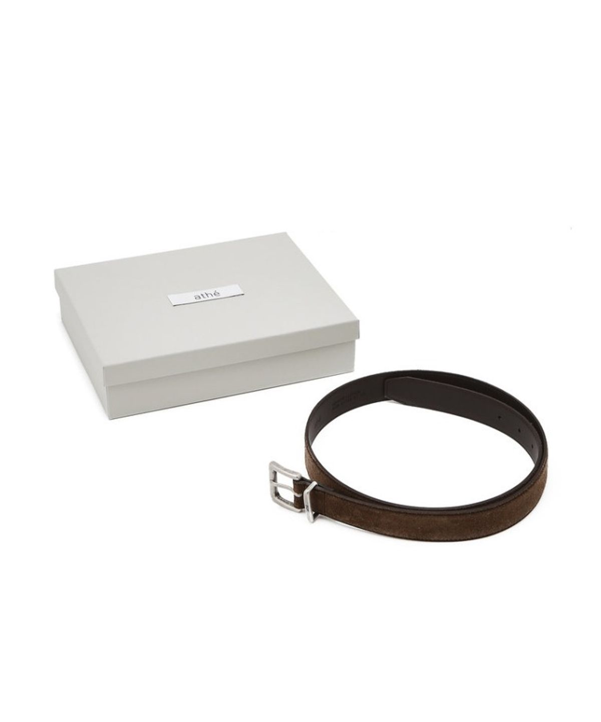 아떼 바네사브루노(ATHE VANESSABRUNO) 브라운 30MM 스웨이드 벨트 AABE6F040W3