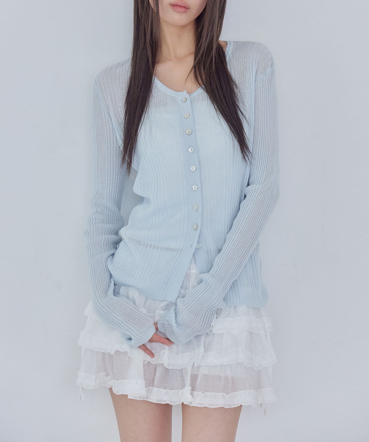 런던다다(LONDONDADA) Essential Slim Fit Cardigan, SODA