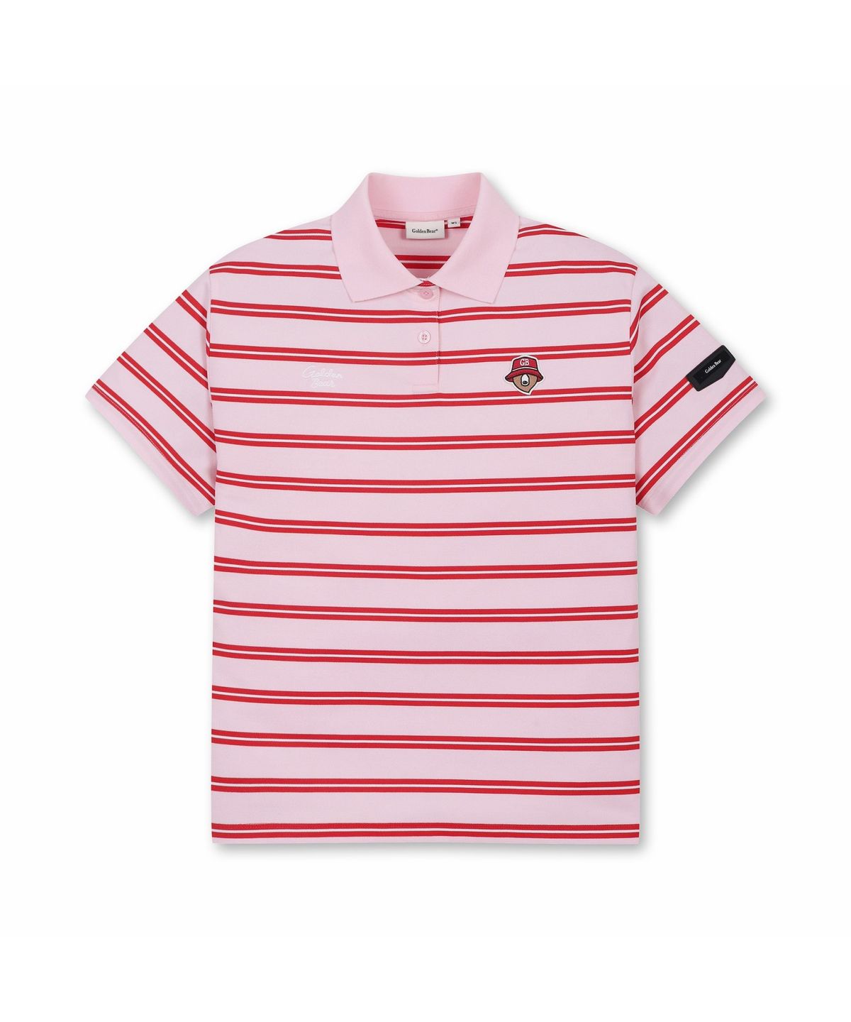 골든베어(GOLDEN BEAR) (W) Striped Pique T-shirt G5TAM26421PIX