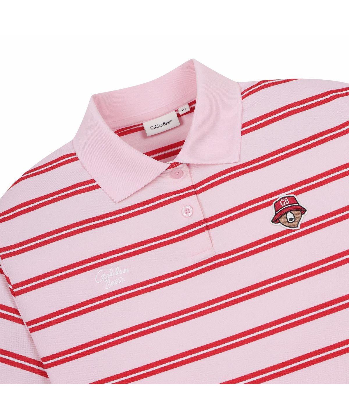 골든베어(GOLDEN BEAR) (W) Striped Pique T-shirt G5TAM26421PIX