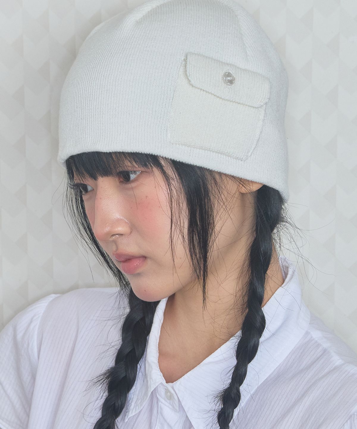 키이비(KIIBI) boki pocket beanie white