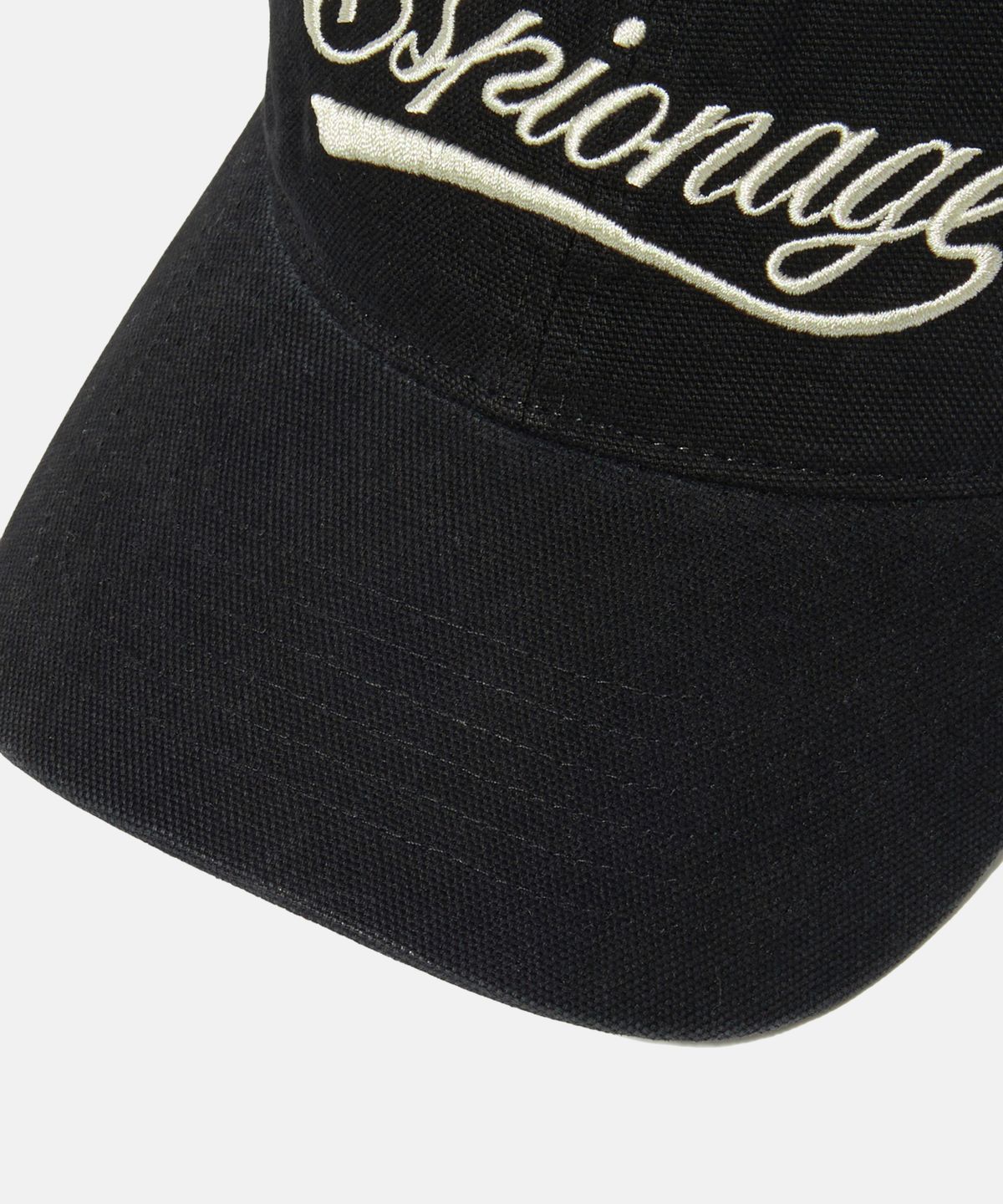 에스피오나지(ESPIONAGE) Script Logo Vintage Cap Black