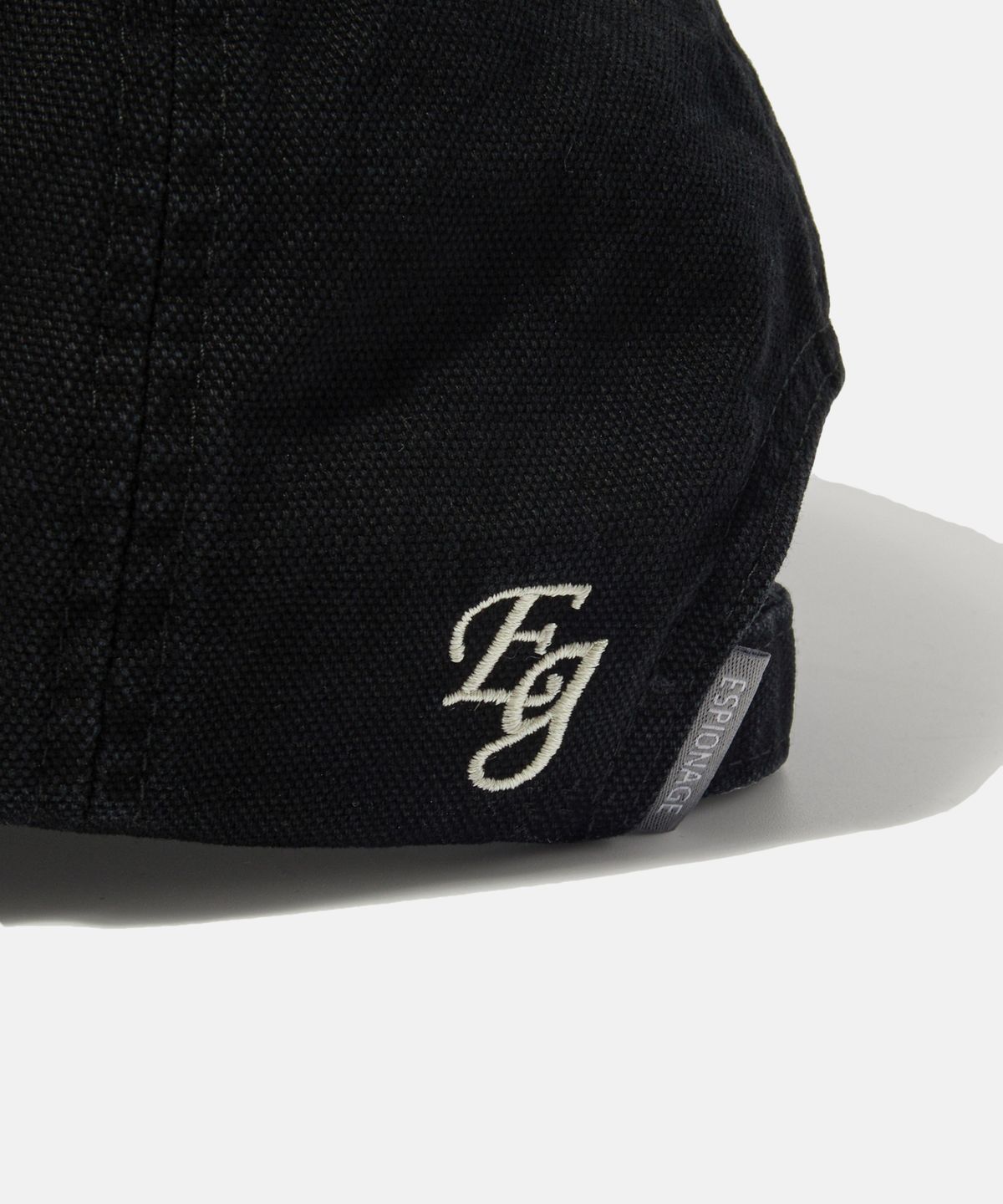 에스피오나지(ESPIONAGE) Script Logo Vintage Cap Black