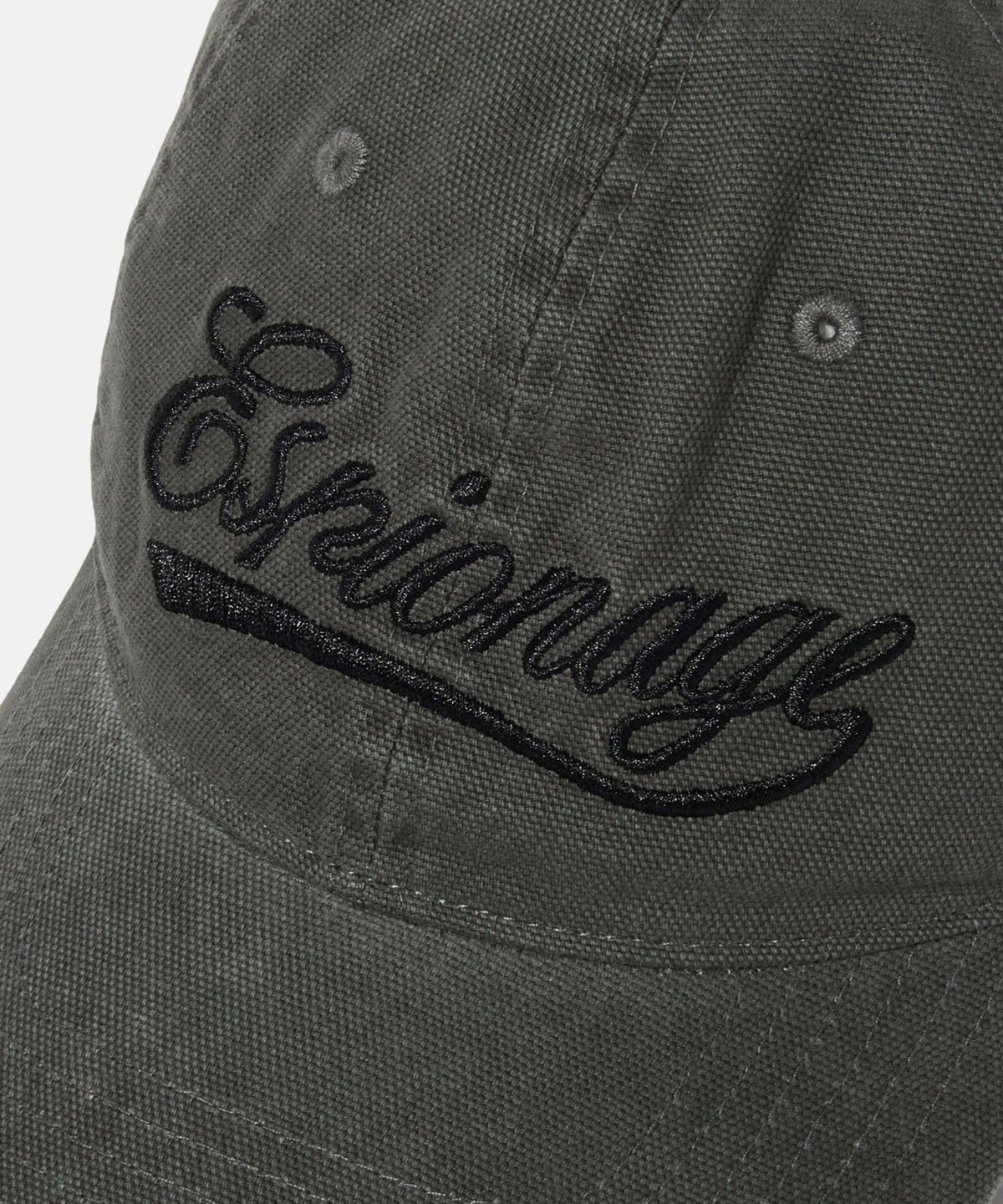 에스피오나지(ESPIONAGE) Script Logo Vintage Cap Grey