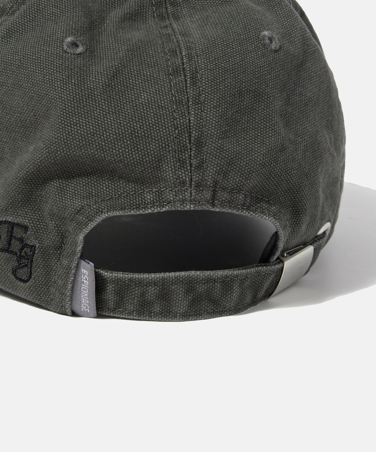 에스피오나지(ESPIONAGE) Script Logo Vintage Cap Grey