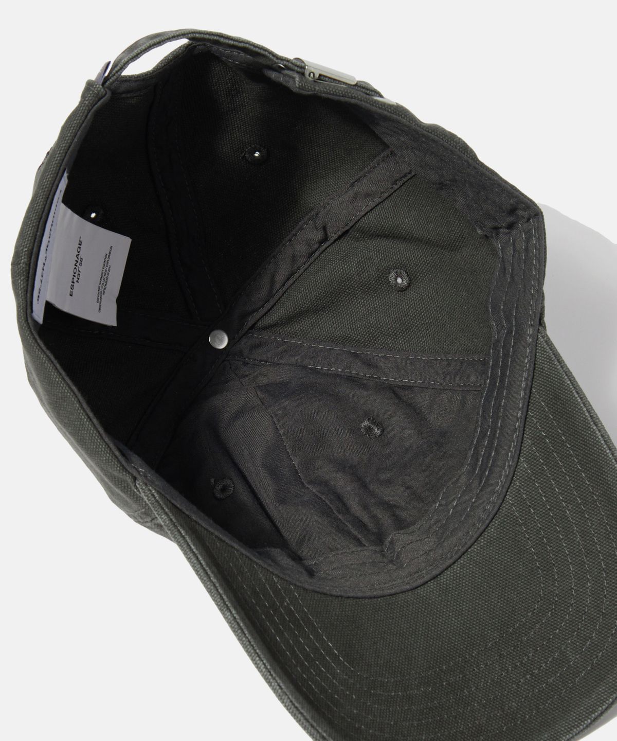에스피오나지(ESPIONAGE) Script Logo Vintage Cap Grey