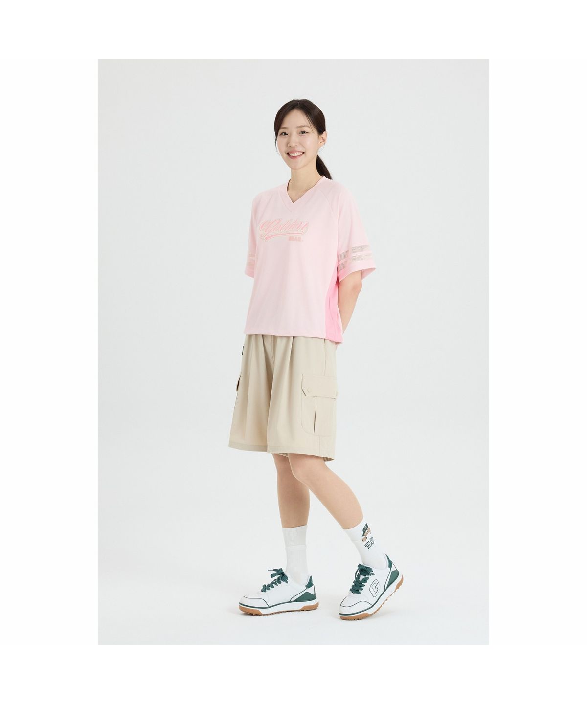 골든베어(GOLDEN BEAR) (W) Bermuda Woven Pants G5PAM26401BEX