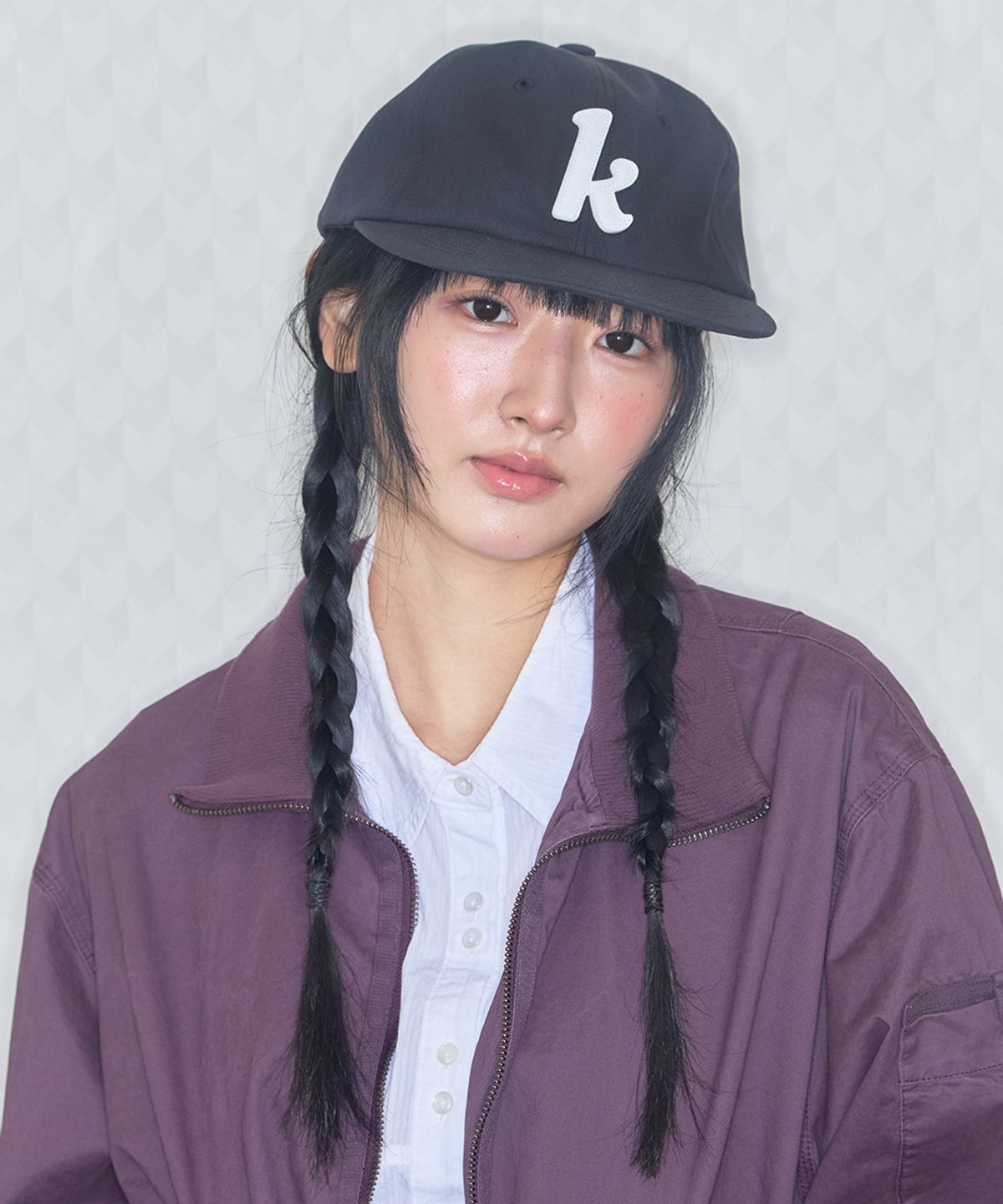 키이비(KIIBI) k-logo applique cap black