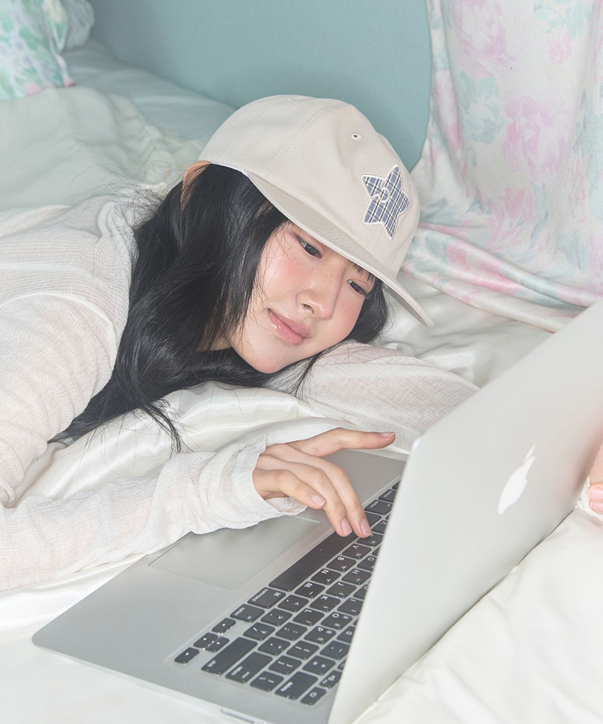키이비(KIIBI) star symbol patch cap oatmeal