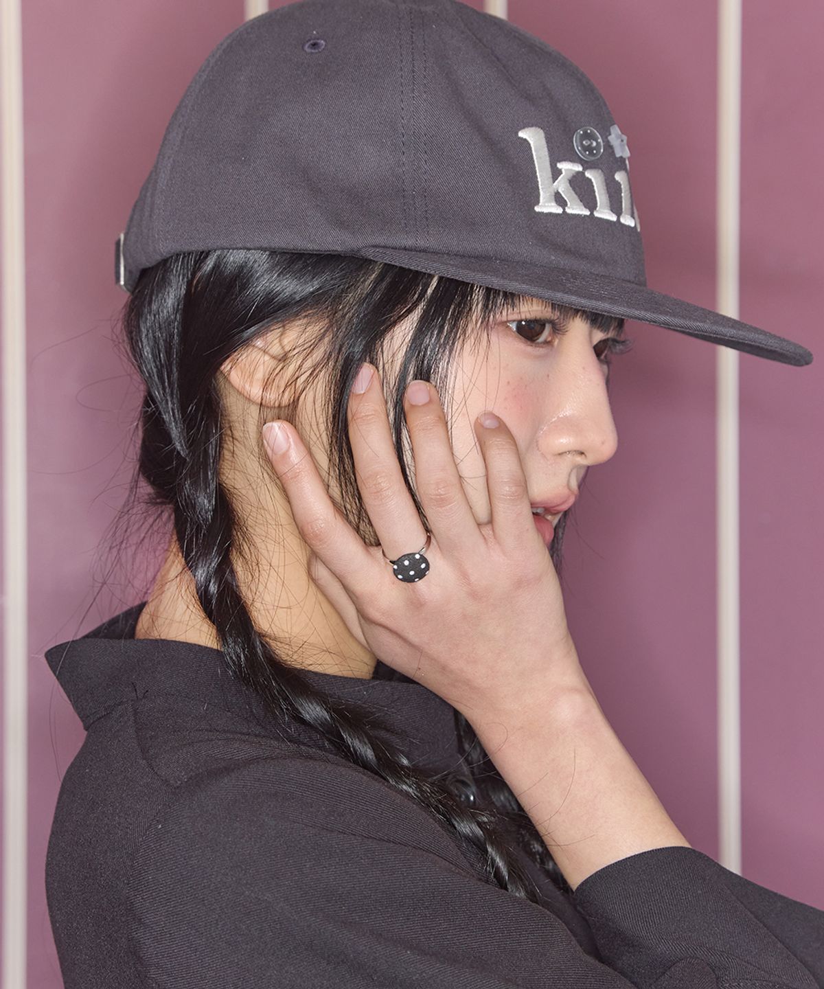 키이비(KIIBI) logo button cap black