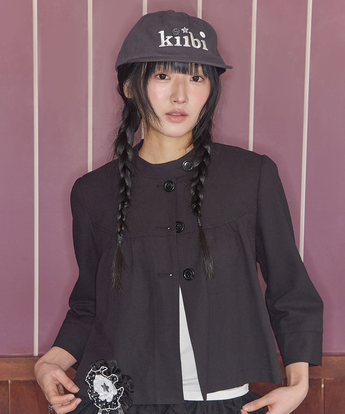키이비(KIIBI) logo button cap black