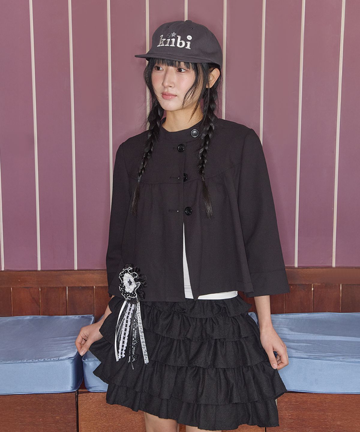키이비(KIIBI) logo button cap black
