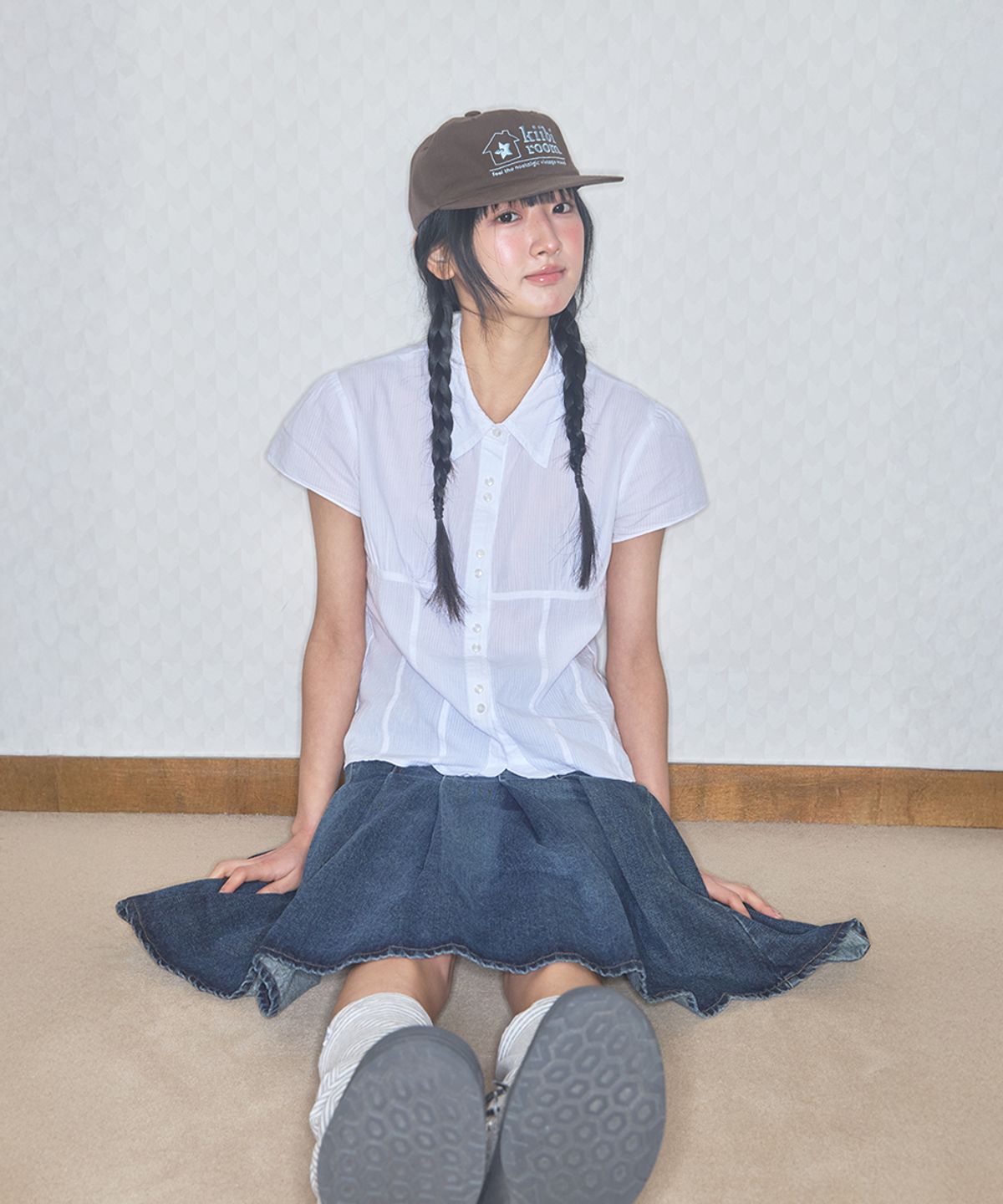 키이비(KIIBI) vintage room cap brown