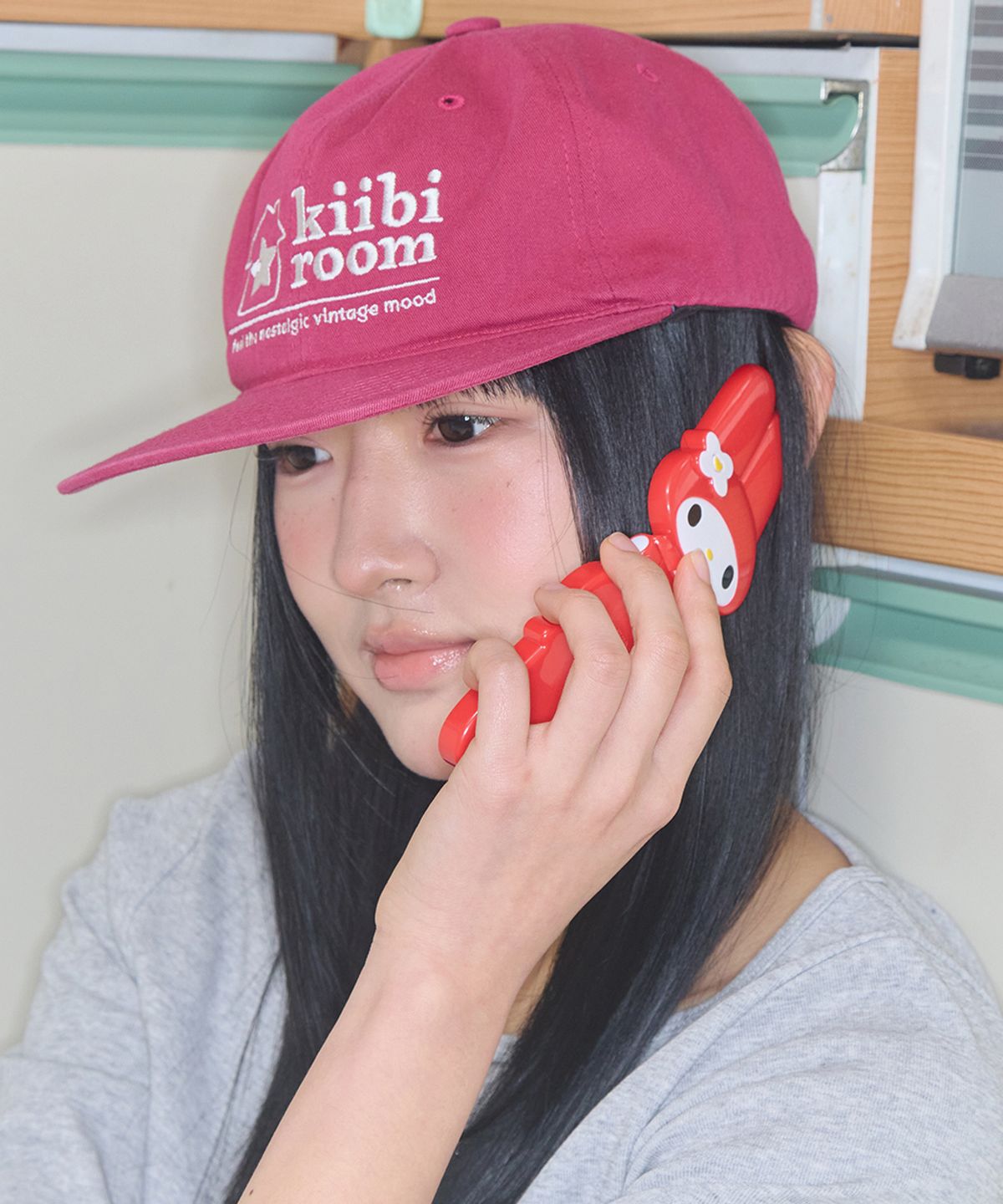 키이비(KIIBI) vintage room cap red