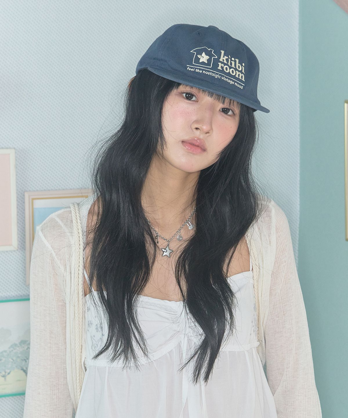 키이비(KIIBI) vintage room cap navy