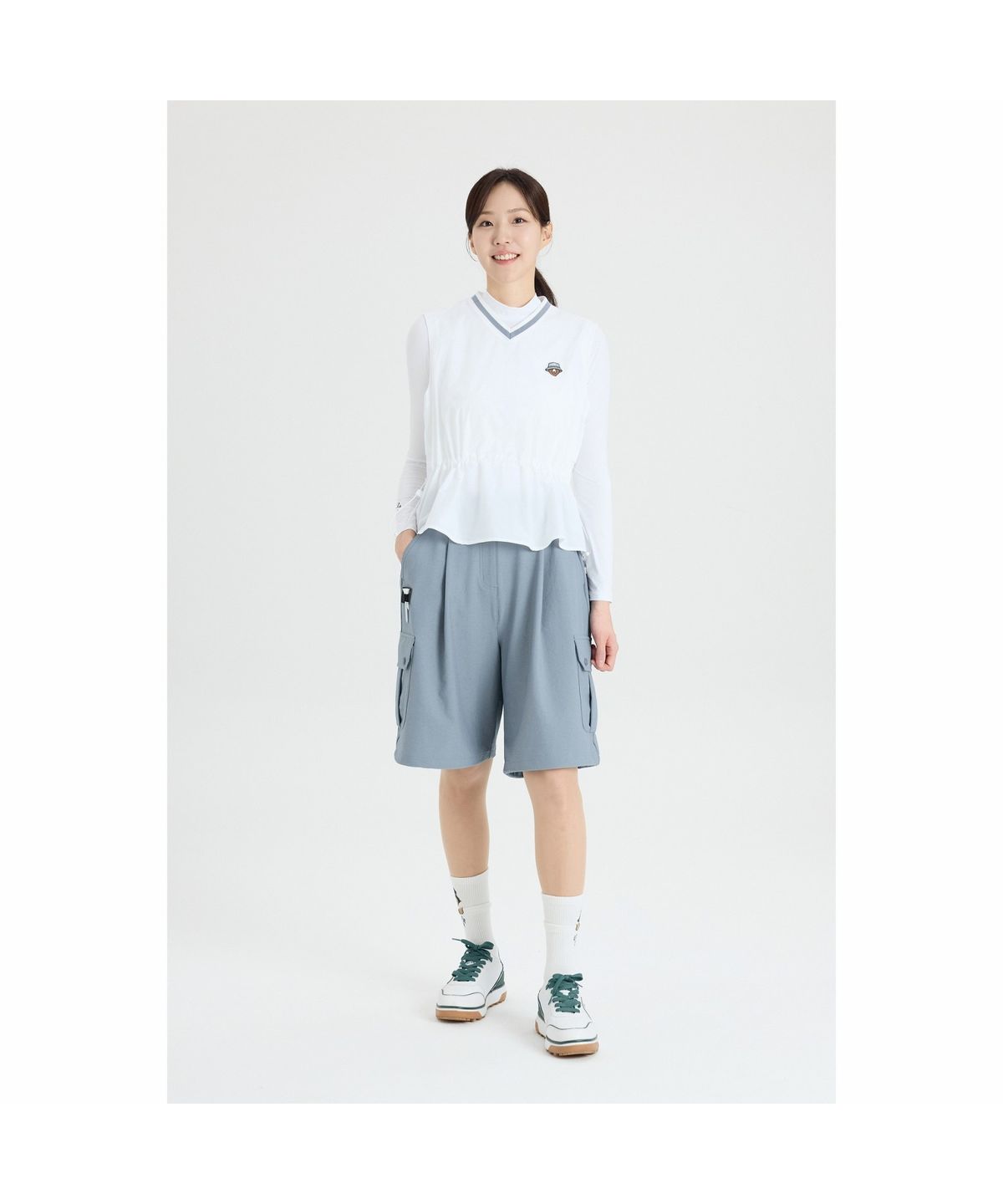골든베어(GOLDEN BEAR) (W) Bermuda Woven Pants G5PAM26401LBX