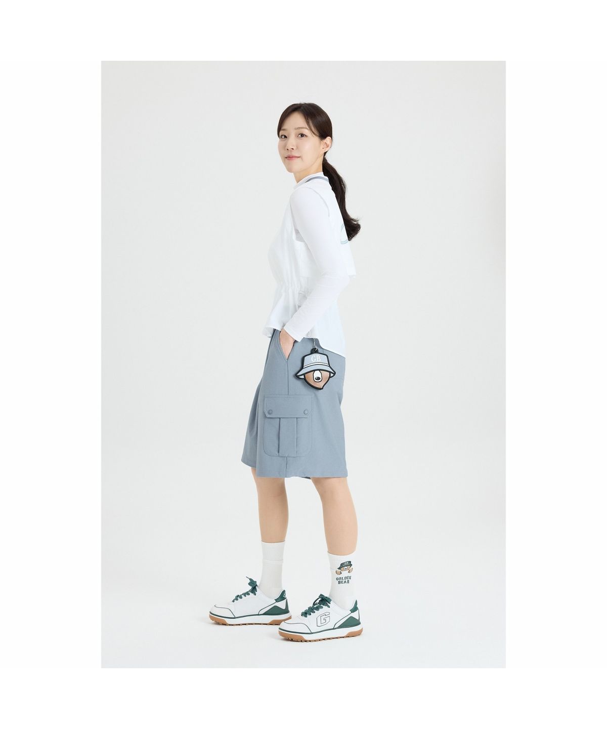 골든베어(GOLDEN BEAR) (W) Bermuda Woven Pants G5PAM26401LBX