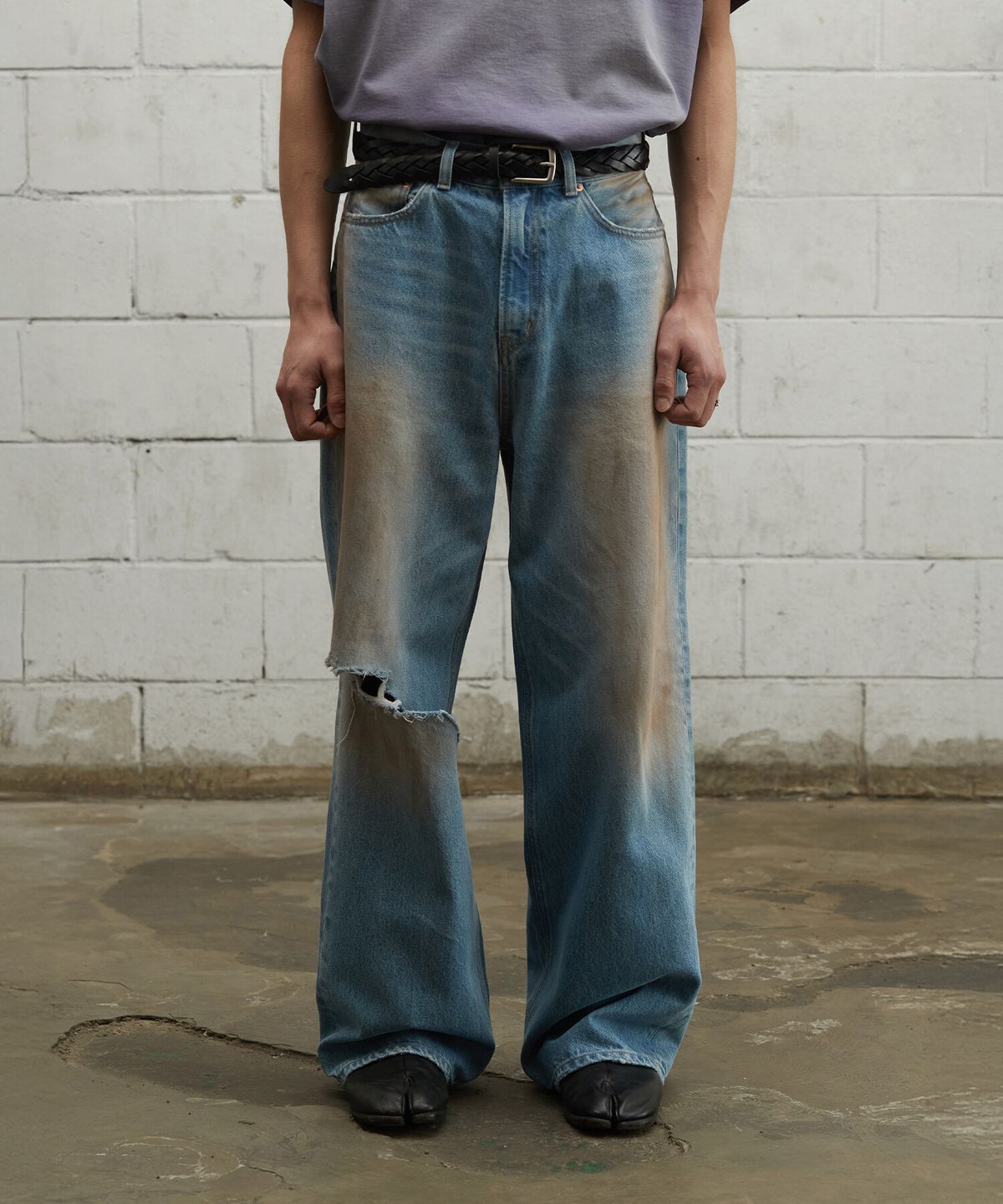 크래키(KRAKKI) [Men] Loose Fit Denim_L/Indigo [KR265PMN452]
