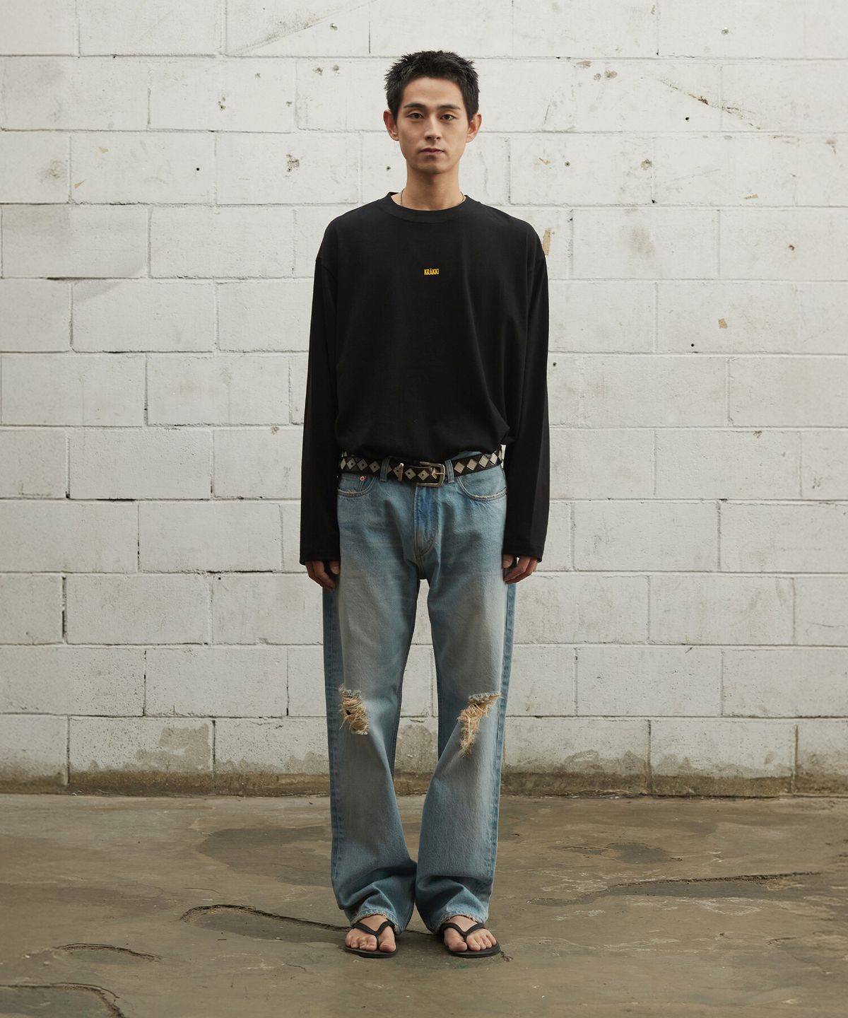 크래키(KRAKKI) [Men] Low Straight Denim_L/Indigo [KR265PMN412]