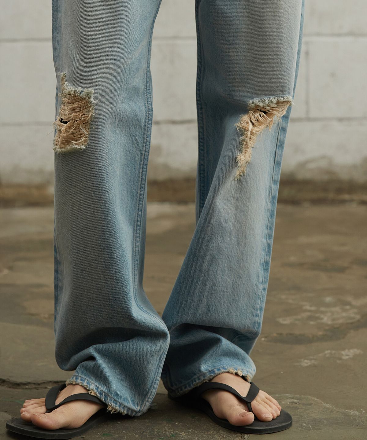 크래키(KRAKKI) [Men] Low Straight Denim_L/Indigo [KR265PMN412]