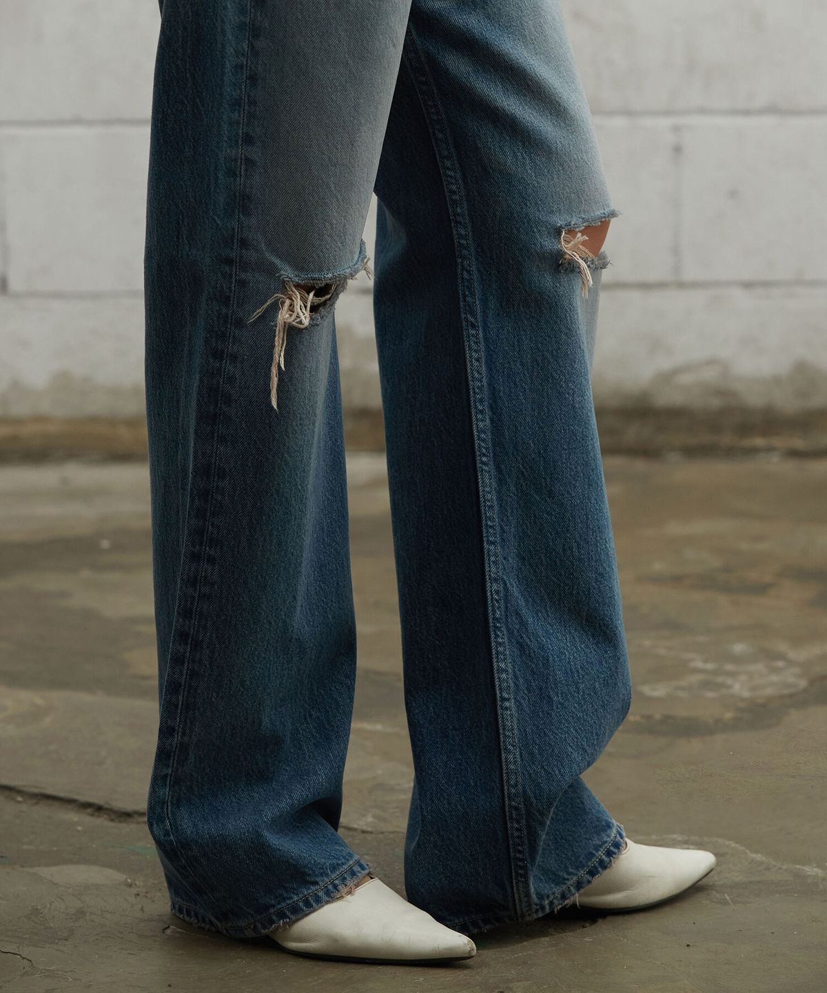 크래키(KRAKKI) [Women] Low Straight Denim_Indigo [KR265PWN411]
